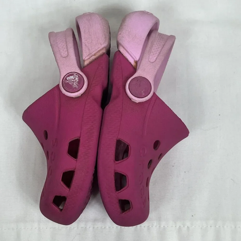 Crocs Girls  Electro Clogs Water Shoe Pink Size C8